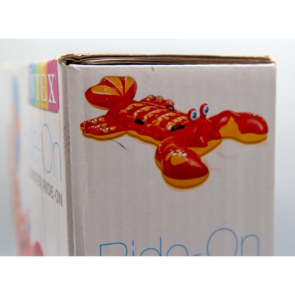 NEW Intex Ride-On Red Lobster Inflatable Swimming Pool Float Toy 84"x54" - Picture 4 of 5